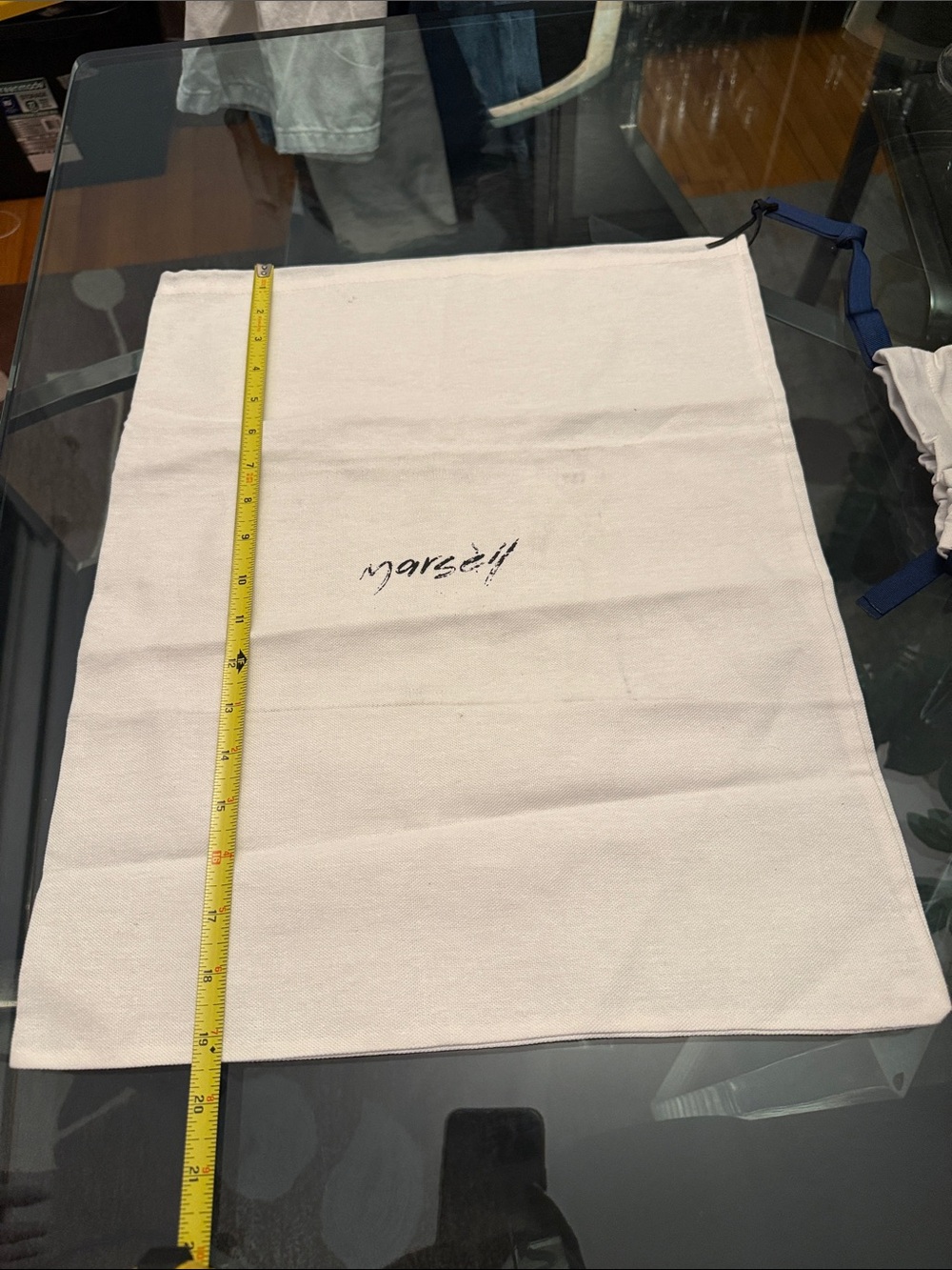 Marsell White Cotton Drawstring Dust bag